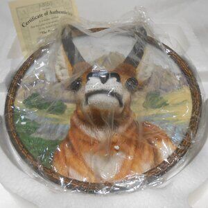 NIB BRADFORD EXCHANGE 3D BEAUTIFUL COLLECTOR'S PLATE THE PRONGHORN w/ COA 🎁 NEW